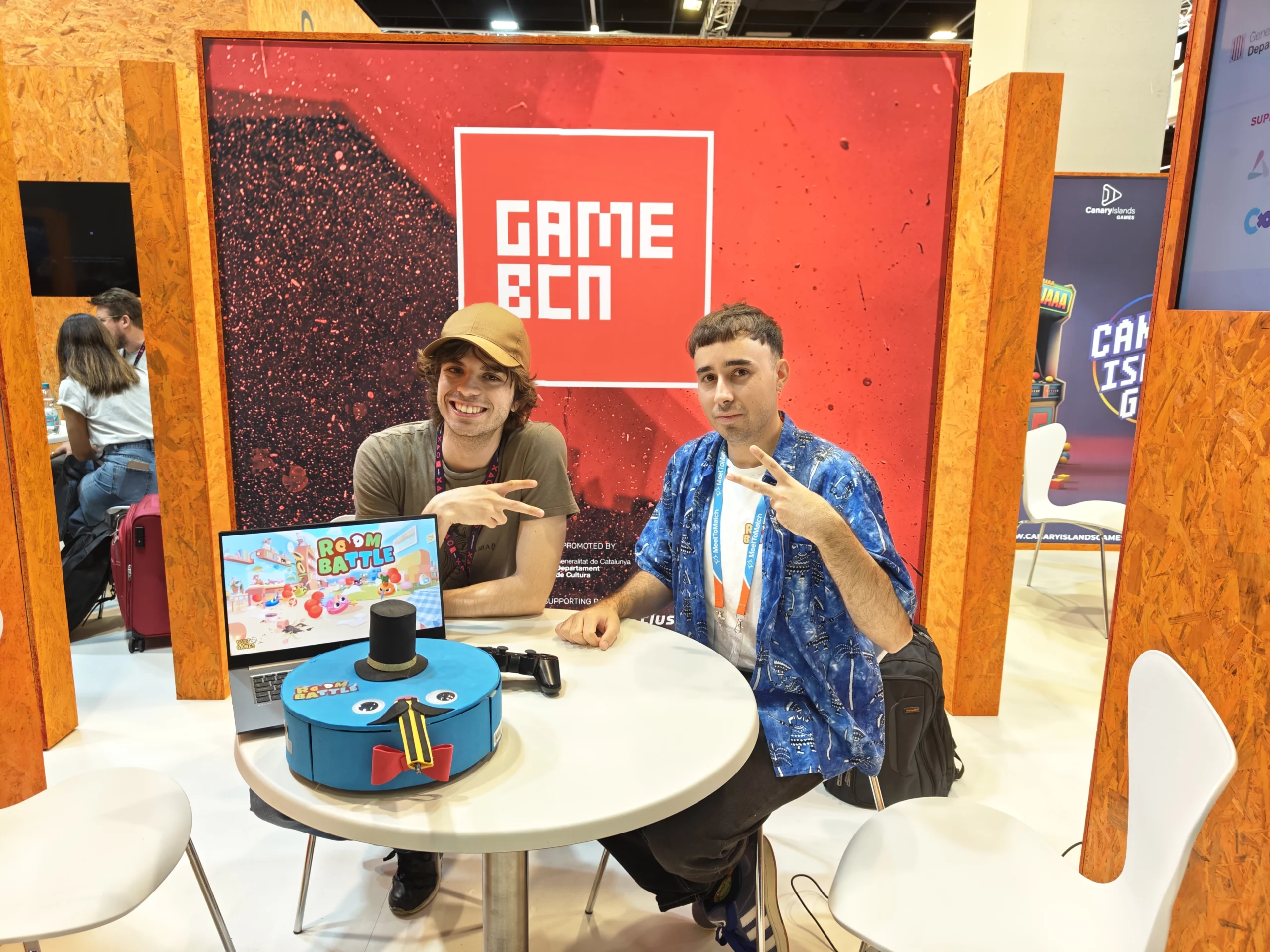 Dust Games in the GameBCN Botth at Gamescom 2024